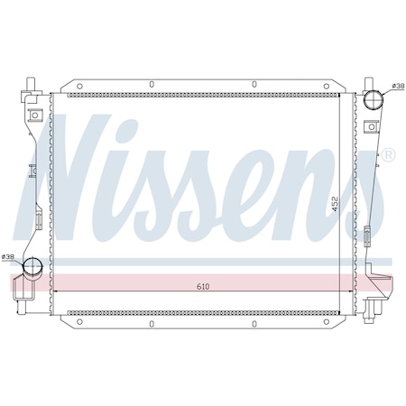 Nissen Nissens Radiator, 66703 66703
